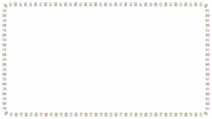 花の映像フレーム素材のフリーイラスト Clip art of flower video frame