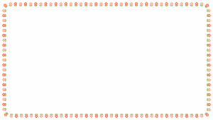 花の映像フレーム素材のフリーイラスト Clip art of flower video frame