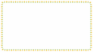 花の映像フレーム素材のフリーイラスト Clip art of flower video frame