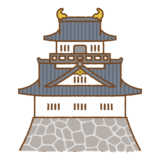 日本の城のイラスト