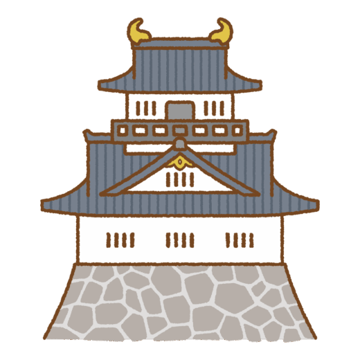 日本の城のイラスト
