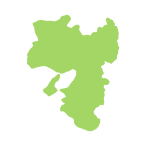 関西地方の地図のフリーイラスト Clip art of kansai map