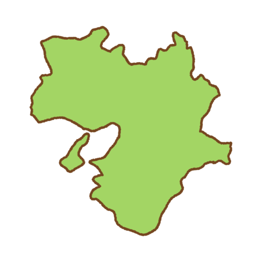 近畿地方の地図のイラスト