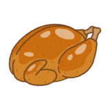 ローストターキーの瑠璃ーイラスト Clip art of roast-turkey