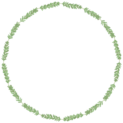 ローズマリーの丸フレーム素材