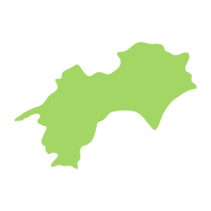 四国の地図のフリーイラスト Clip art of shikoku-island map