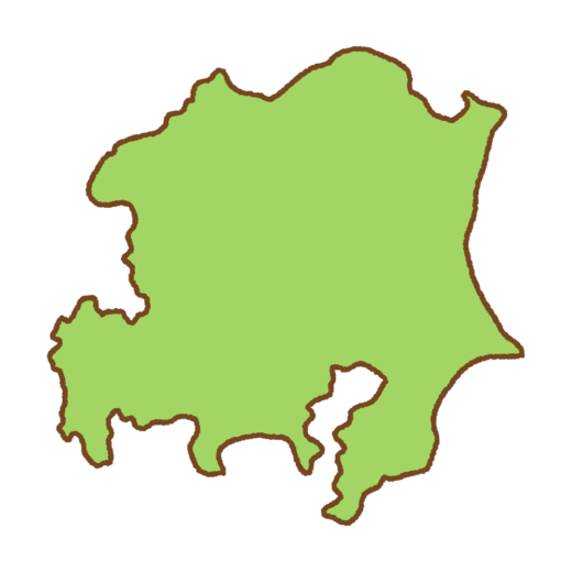首都圏の地図のイラスト