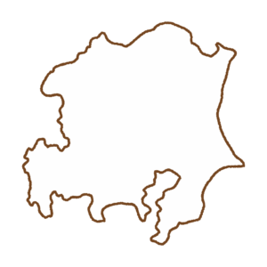首都圏の地図のフリーイラスト Clip art of shutoken map