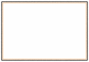 ハロウィンカラーのシンプルなフレーム素材のフリーイラスト Clip art of halloween simple paper frame