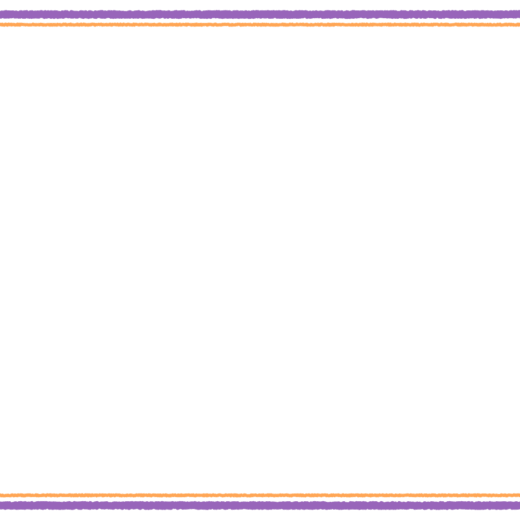 ハロウィンカラーのシンプルなフレーム素材
