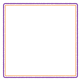 ハロウィンカラーのシンプルな正方形フレーム素材