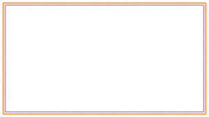 ハロウィンカラーのシンプルな映像フレーム素材のフリーイラスト Clip art of halloween simple video frame