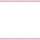 ハロウィンカラーのシンプルな映像フレーム素材のフリーイラスト Clip art of halloween simple video frame