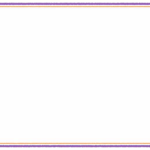 ハロウィンカラーのシンプルな映像フレーム素材