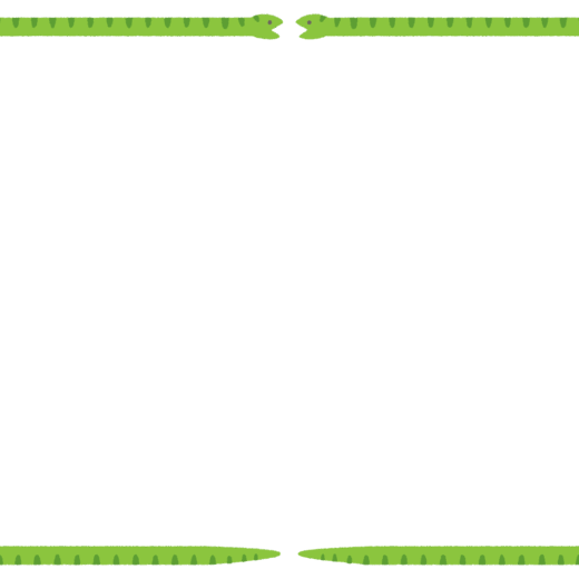 ヘビの映像フレーム素材