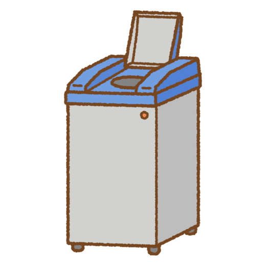 水着脱水機のイラスト