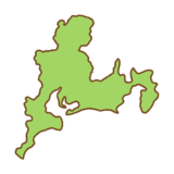 東海地方の地図のイラスト