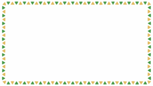 クリスマスカラーの三角形の映像フレーム素材のフリーイラスト Clip art of christmas triangle video frame