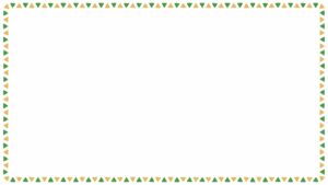 クリスマスカラーの三角形の映像フレーム素材のフリーイラスト Clip art of christmas triangle video frame