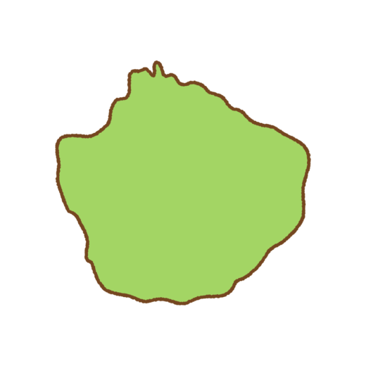 屋久島の地図のイラスト