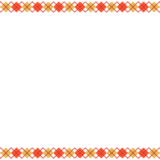 紅白金のアーガイル柄のフレーム素材のフリーイラスト Clip art of kouhakukin argyle paper frame