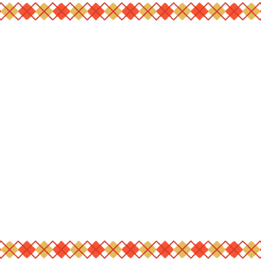紅白金のアーガイル柄のフレーム素材