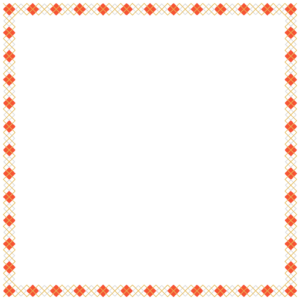紅白金のアーガイル柄の正方形フレーム素材のフリーイラスト Clip art of kouhakukin argyle square frame