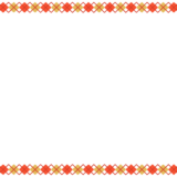 紅白金のアーガイル柄の映像フレーム素材のフリーイラスト Clip art of kouhakukin argyle video frame