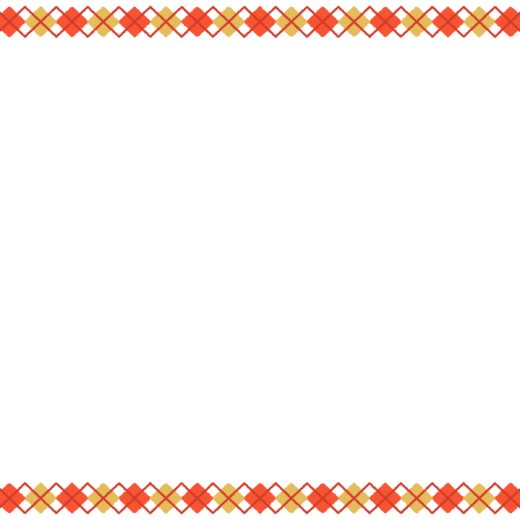 紅白金のアーガイル柄の映像フレーム素材