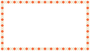 紅白金のアーガイル柄の映像フレーム素材のフリーイラスト Clip art of kouhakukin argyle video frame