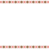 バレンタインカラーのアーガイル柄の映像フレーム素材