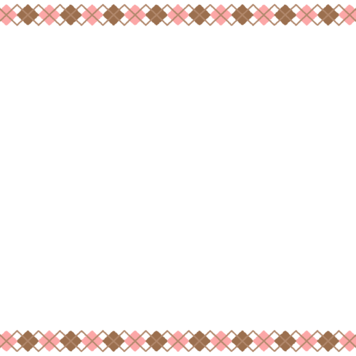 バレンタインカラーのアーガイル柄の映像フレーム素材