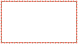 バレンタインカラーのアーガイル柄の映像フレーム素材のフリーイラスト Clip art of valentine argyle video frame