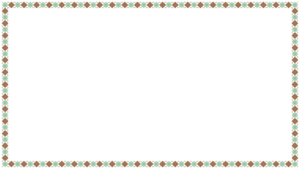 チョコミントカラーのアーガイル柄の映像フレーム素材のフリーイラスト Clip art of chocomint video frame