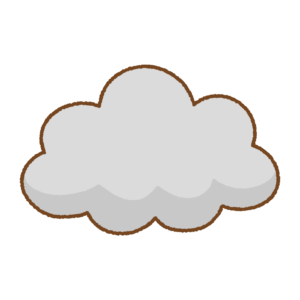 雲のフリーイラスト Clip art of cloud