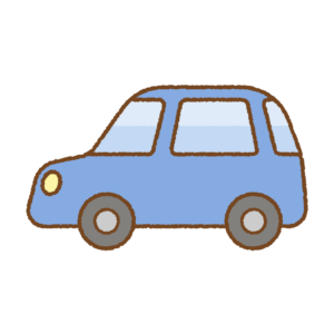 かわいいクルマのフリーイラスト Clip art of cute-car