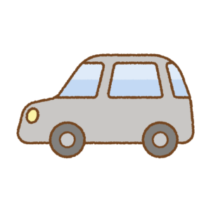 かわいいクルマのフリーイラスト Clip art of cute-car