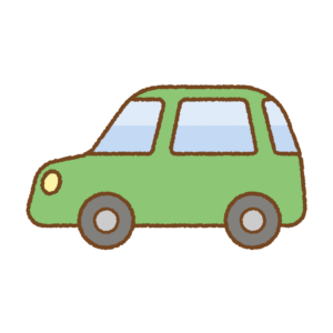 かわいいクルマのフリーイラスト Clip art of cute-car