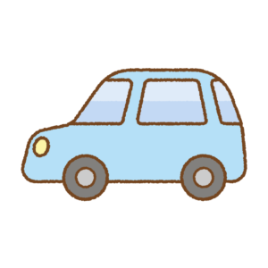 かわいいクルマのフリーイラスト Clip art of cute-car