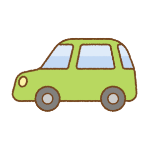 かわいいクルマのフリーイラスト Clip art of cute-car