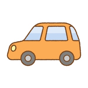 かわいいクルマのフリーイラスト Clip art of cute-car