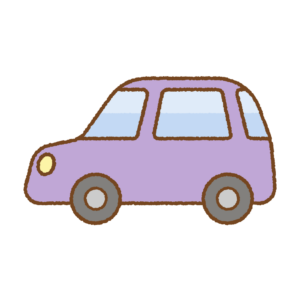 かわいいクルマのフリーイラスト Clip art of cute-car
