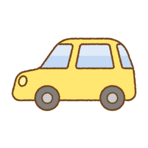 かわいいクルマのフリーイラスト Clip art of cute-car