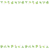 春の七草の映像フレーム素材のフリーイラスト Clip art of haru-no-nanakusa video framev