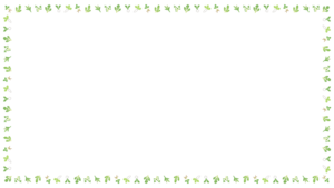 春の七草の映像フレーム素材のフリーイラスト Clip art of haru-no-nanakusa video frame