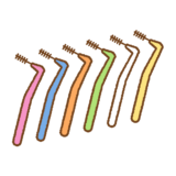 歯間ブラシのイラスト