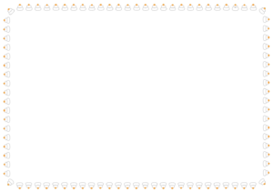 鏡餅のフレーム素材のフリーイラスト Clip art of kagamimochi paper frame