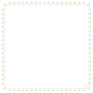 鏡餅の正方形フレーム素材のフリーイラスト Clip art of kagamimochi square frame