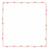 餅花の正方形フレーム素材