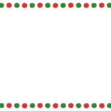 クリスマスカラーのお花紙の映像フレーム素材